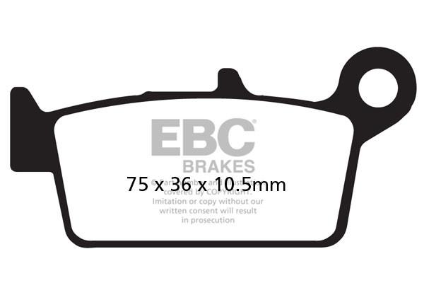 Klocki hamulcowe EBC FA131TT (kpl. na 1 tarcze)