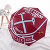 West Ham United, Автоматический Открывающийся и Закрывающийся Зонт к Годовщине, Портативный Зонт с 8 Спицами, Подходит для Мужчин и Женщин в Любое Время Года  Pe