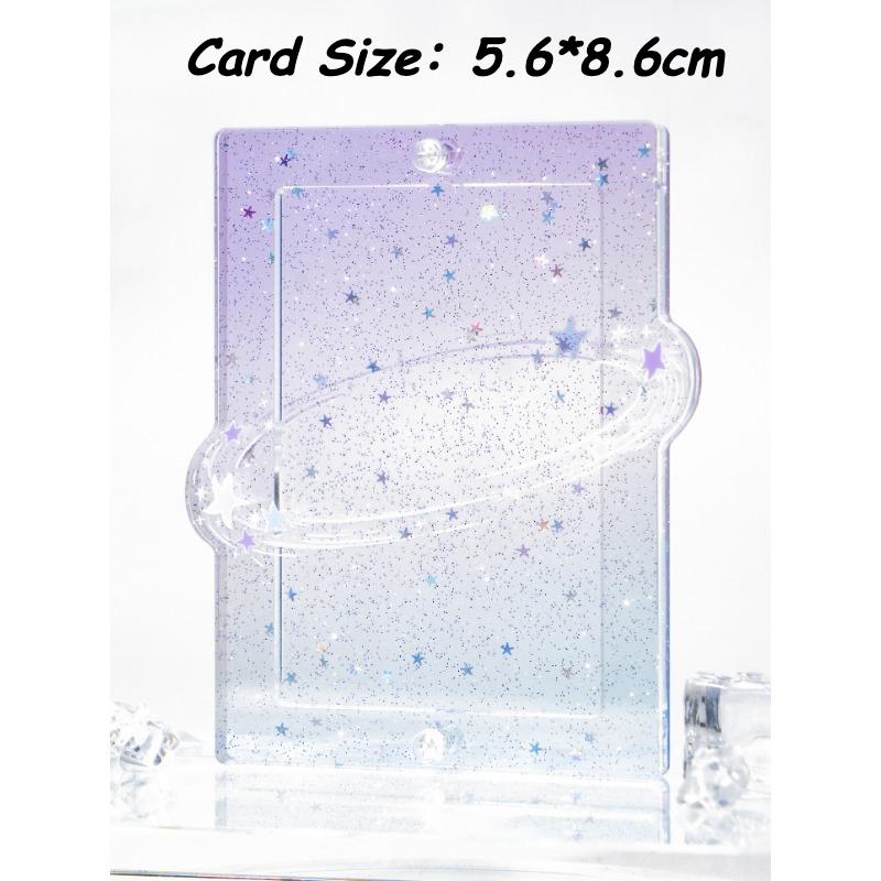 Brilliant Milky Way Series Photoicard Frame for Kpop Idol Card Acrylic Photo Frame 3 Inch Anime Card Sleeves Creative Desk Decro