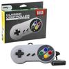 TTXTECH Controller Pad Joystick for Super Nintendo Entertainment System SNES - Retro Gaming - Gray