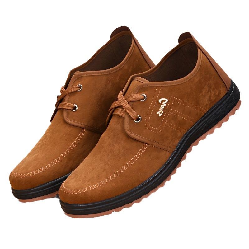 Новые мужские парусиновые туфли на подошве из говяжьей жилы, повседневная обувь, нескользящие кеды, дышащие, дезодорирующие, удобные рабочие туфли