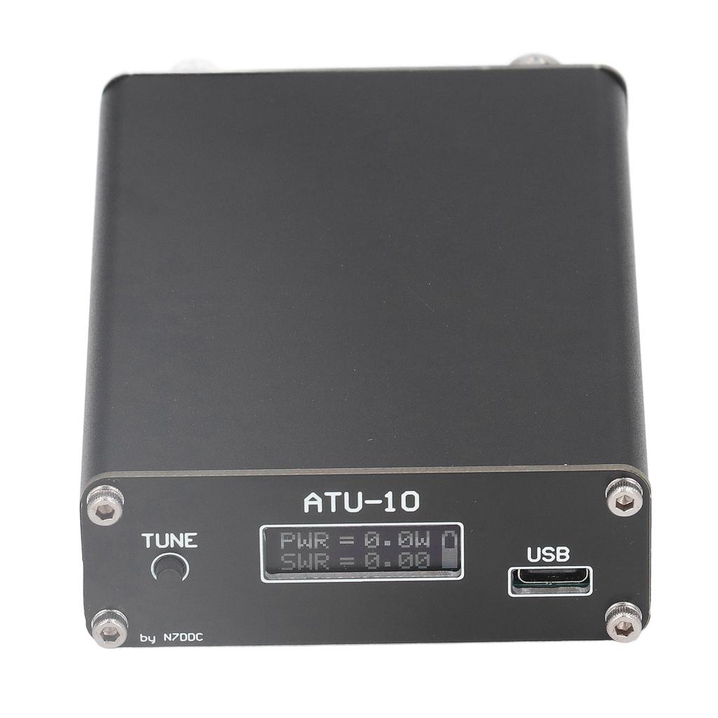 ATU-10 QRP Автоматический антенный тюнер 0,91-дюймовый дисплей Радио-тюнер с BNC-разъемом Версия 1.4