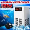AC110-240V Аквариумный аквариум Оборудование для постоянного охлаждения Инструменты для контроля температуры ЖК-дисплей Водяной чиллер Охлаждающее устройство Серебристый 120 Вт