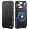 Магнитный чехол-кошелек для iPhone 17 16 15 14 13 12 Pro Max, Откидная крышка из ПУ-кожи, Держатель для карт с RFID-защитой, Подставка, Тонкий противоударный чехол