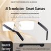 LG12 Smart Bluetooth AI Glasses with UV & Blue Light Protection for Business & Sports