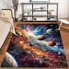 "Colorful Galaxy Planets Space Design Carpet for Living Room Decor" Suitable for use as an anti-slip for living room bedroom sofas