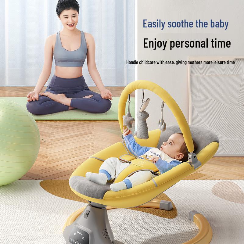 Baby Coaxing Electric Rocking Chair: Newborn Spine Protection, Soothing Sleep, Multi-functional Infant Cradle