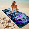 1Pc Vivid Neon Dreamscape Beach Towel Quick Dry Multiuse For Beach Pool Gym Yoga Home Travel Christmas Halloween Xmas Gift S1557