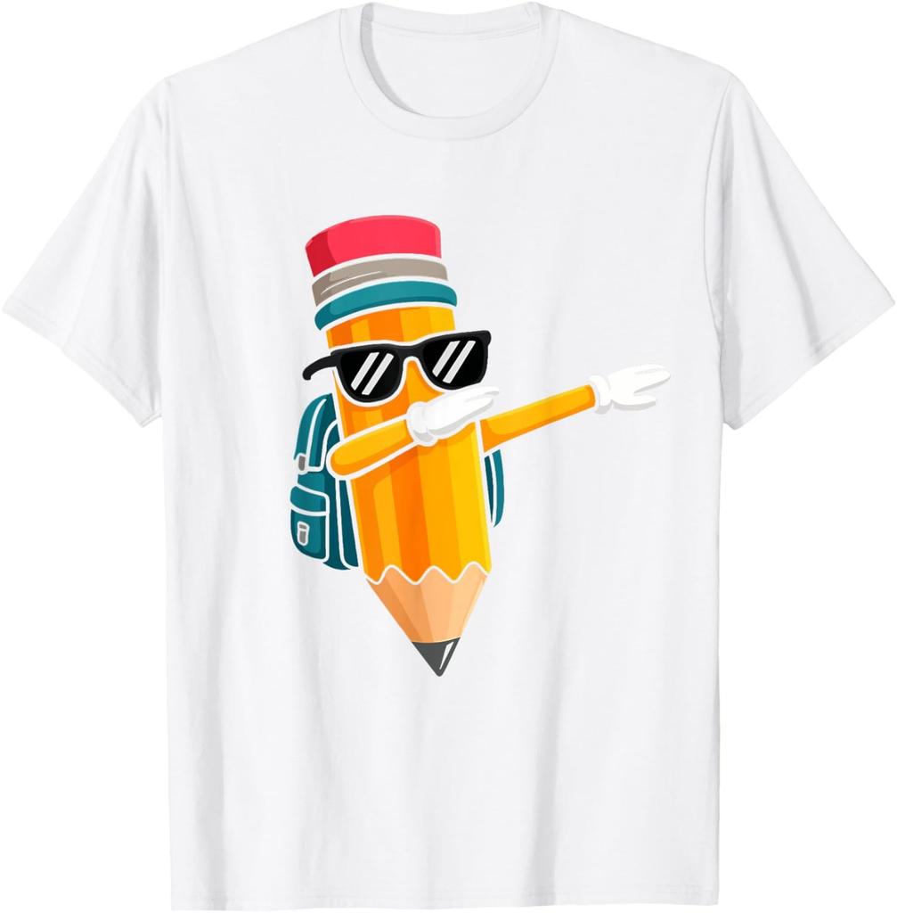 Dabbing Pencil Dancing Back To School Funny Students Unisex unisex T-Shirt
