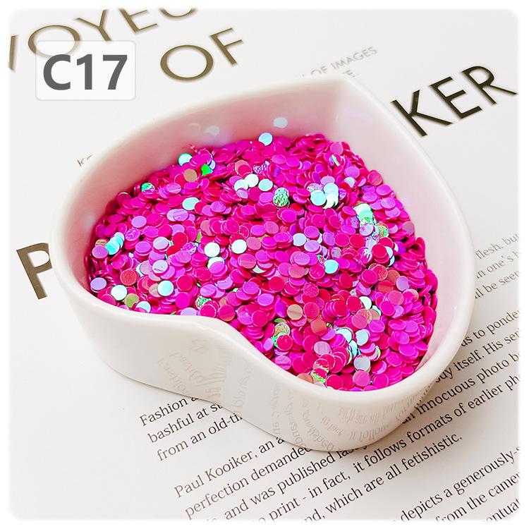 Cute 3mm Mini Size Colorful No Hole Pvc Round Sequins Nail Art Hair Ornament Decoration Diy Accessories