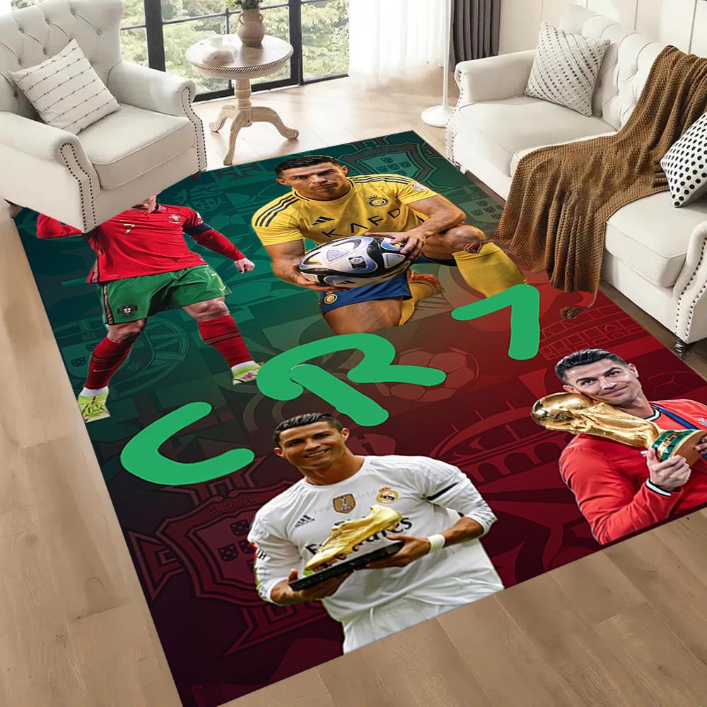 Cristiano Ronaldo 121 Floor Rug Office Rug Design for Balcony Study room Entryway Outdoor Anti-slip Rug Anime Office Decor Gift for Festivals