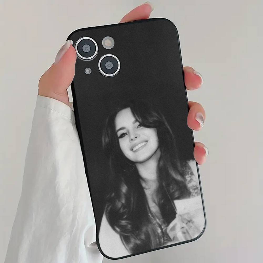 Чехол для телефона Singer L-LanaS D-Del R-Rey Крутой Черный Силиконовый Мягкий Для IPhone 16 15 14 13 12 11 X XR Plus Pro Max Plus