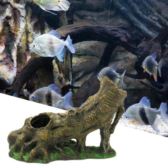 Пещера для нереста Изысканная работа Невыцветающая Экологически чистая Высокая имитация Многоразовое декоративное украшение Натуральный аквариум