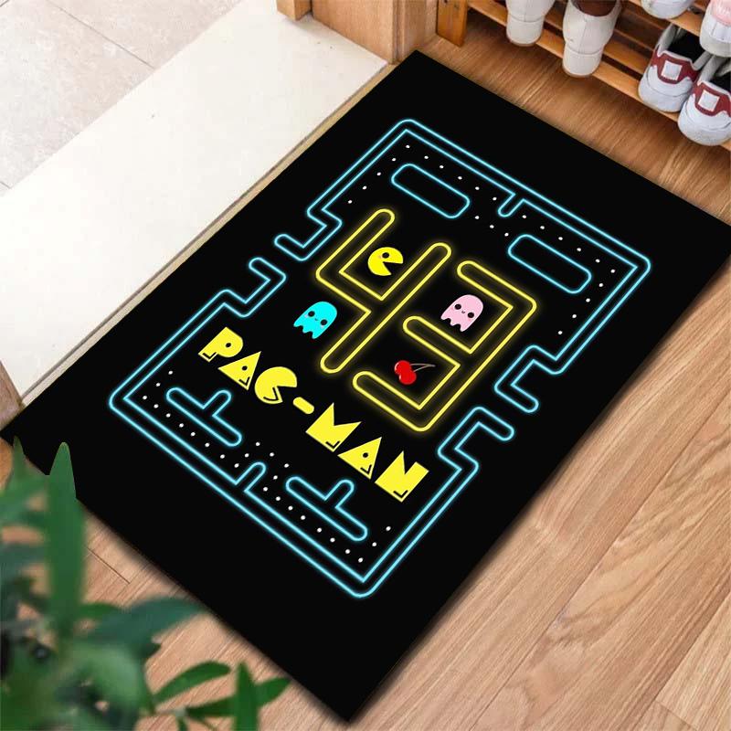 Pac-Man Carpet Rug for Living Room Bedroom Home Sofa Decoration,Kids play Non-slip Floor Mat