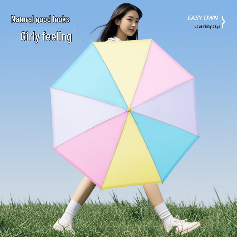 Nanqiao Frosted Transparent Manual Stick Umbrella