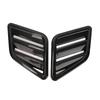 2 Pcs Engine Hood Air Vent Cover ABS Front Upper Bonnet Hood Air Outlet Grille Replacement for Ford Carbon Fiber Style