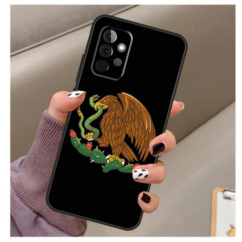 Mexican Pride Eagle Flag Case For Samsung Galaxy A54 A34 A24 A14 A53 A33 A23 A13 A52 A32 A22 A12 A71 A51 A15 A25