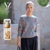 Women's 100% Pure Wool Round Neck Knit Sweater