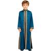 Boys Arab Gown Islamic Robe Long Sleeve Stand Collar Gold Embroidery Maxi Kaftan Festival Holiday Costume