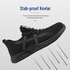 Мужские защитные кроссовки Fly-Knit: Проколостойкие, Ударопрочные, Мягкая подошва, Удобные, Прочные рабочие ботинки.