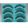 5 Pairs Fake False Thick Long Natural Handmade Eye Lashes Extension Black False Eyelashes