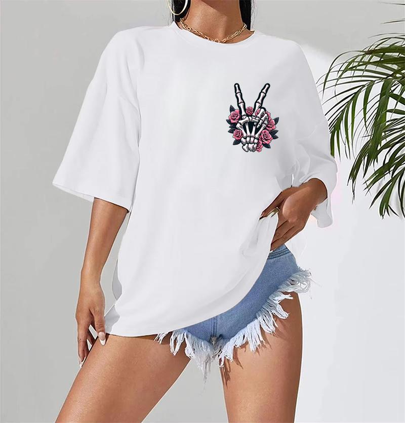 Expensive Talks Back Vintage T Shirt Men Women Fashion Hip Hop T-shirts Harajuku Casual Oversized T-shirt Mom Skeleton Clothing