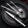 Набор столовых приборов из нержавеющей стали 304, нож, вилка, ложка, чайная ложка, сервиз, роскошная посуда, красивая домашняя кухонная утварь