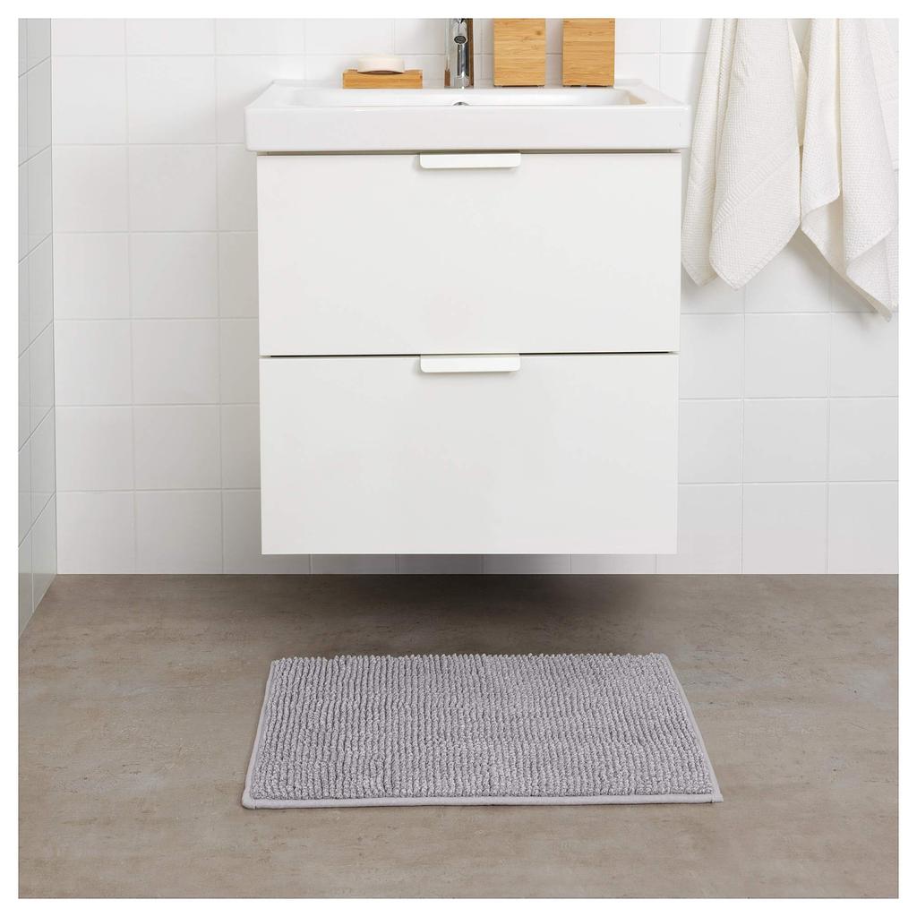 IKEA Bathroom Mat 40x60 Cm Gray White Melange TOFTBO (704.222.71)