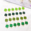 48pcs Four Leaf Clover Four Leaf Clover Charm Pendants Alloy Shamrock Charms  for DIY Crafts