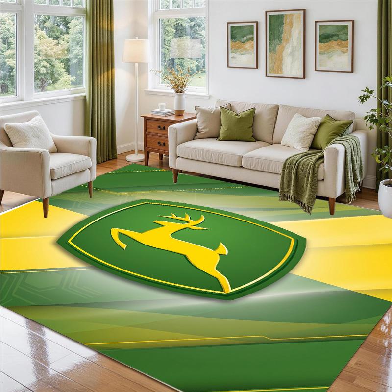 john deere Design Crystal Velvet Rug Soft Decorative Mat for Bedroom Entrance