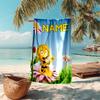 Personalized customized proof beach towel with Maya the Bee pattern - soft, absorbent,quick-drying,perfect swimming,camping&bathing
