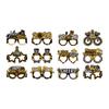 Набор из 12 штук Party Glasses разных стилей Аксессуары для костюмов Идеально подходят для ролевых игр, фотосессий и веселья на праздничных мероприятиях