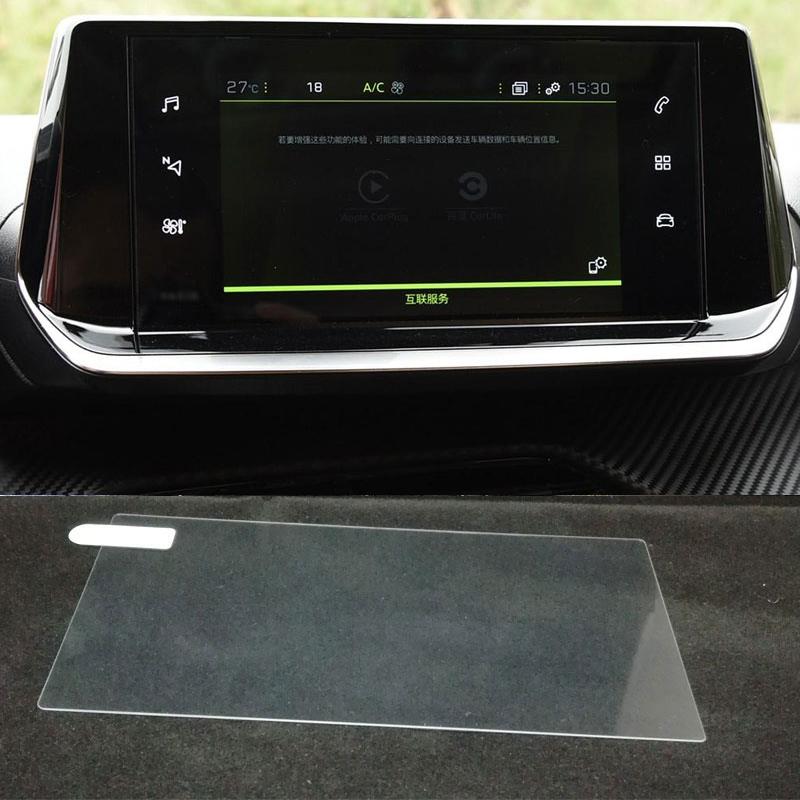 Tempered Glass Screen Protector for Peugeot e-2008 e-208 2024 Car Infotainment Navigation GPS Touch Screen Protector Foils R4