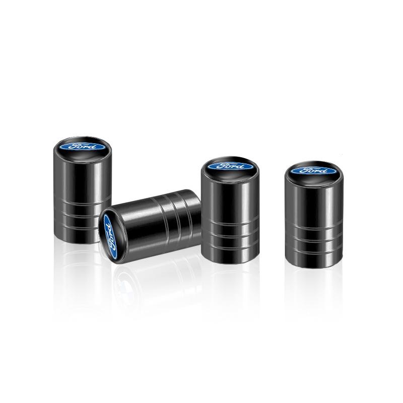 4Pcs Metal Car Wheel Cover Tire Valve Stem Caps For Ford ST FOCUS 2 Mondeo Fiesta Kuga MK2 MK3 Ecosport Fusion Auto Accessories