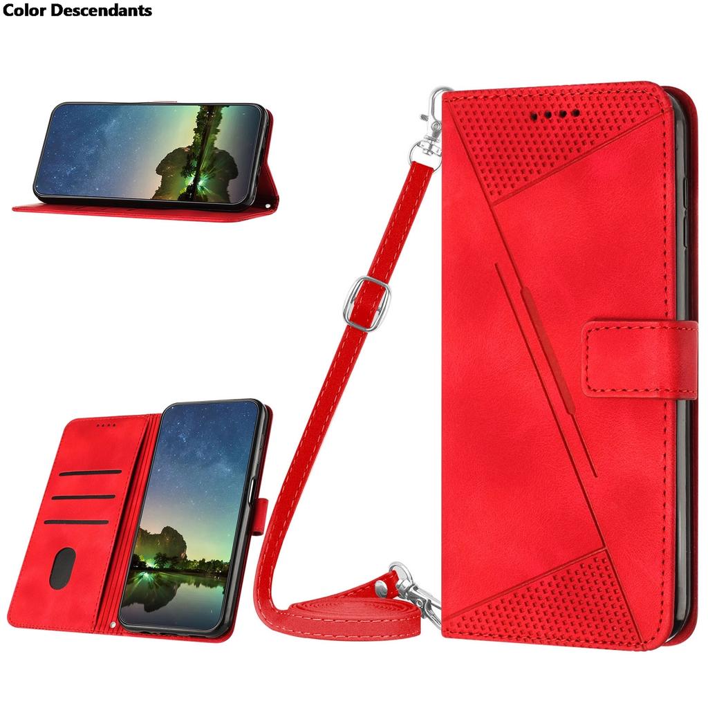 Crossbody Wallet Magnetic Flip With Card Slot Leather Case For Samsung Galaxy A5 A6 A7 A8 J4 J6 Plus 2018