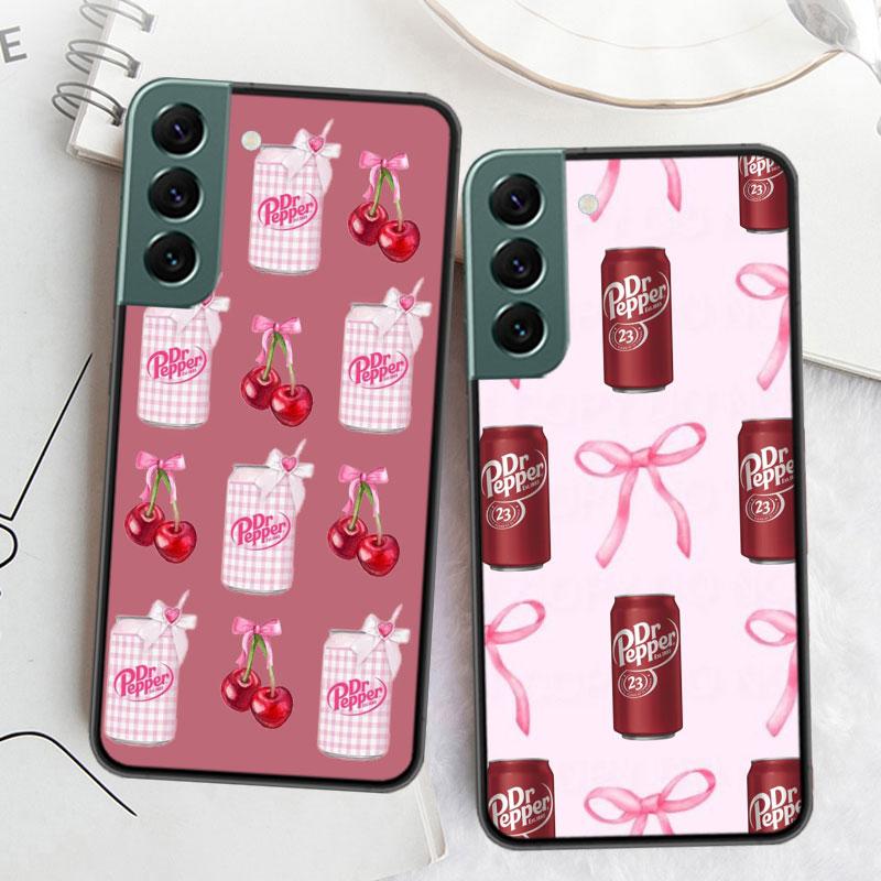 Чехол для телефона с напитком Cherry D-Dr-P-Pepper для Samsung A14 A24 A34 A54 A03S A04S A13 A23 A33 A53 A73 A70 A50S A30 A40 A71 A51 A41 A31 A20