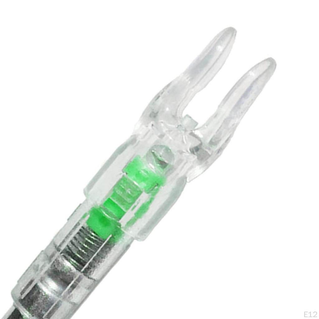 6 шт. Светящийся хвостовик с диаметром 0,21"/5,3 мм, светодиодный, для блочного лука, для охоты