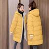 Cotton Padded Women Middle Long Korean Loose Thickened Winter Jacket New Bread