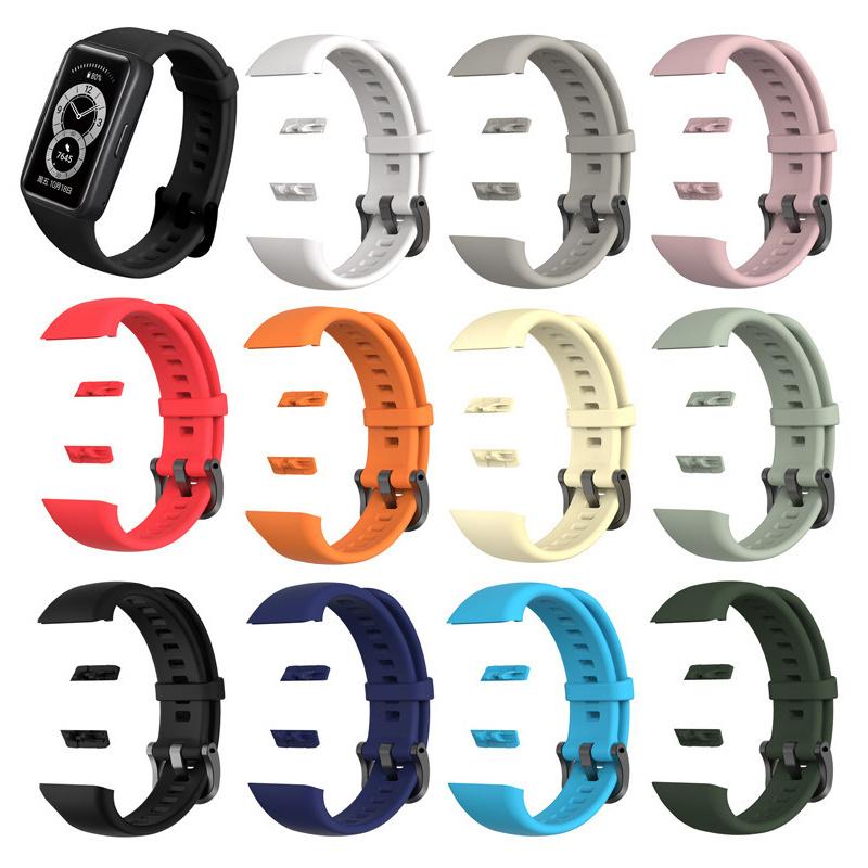 Силиконовый ремешок для часов, регулируемый спортивный браслет, сменный ремешок, совместимый с ремешком для часов Huawei