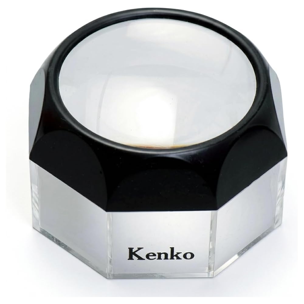 Kenko DK-75 Tabletop Magnifying Glass, 3x Magnification, Glass Lens (Whiteboard), Made in Japan