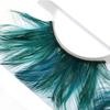 Yousheng 1 Pair 3D Artificial Feather Eyelashes Natural & Dense Green Color Fake Lashes Extension Exaggerated Art Party Makeup Fake Eyelashes