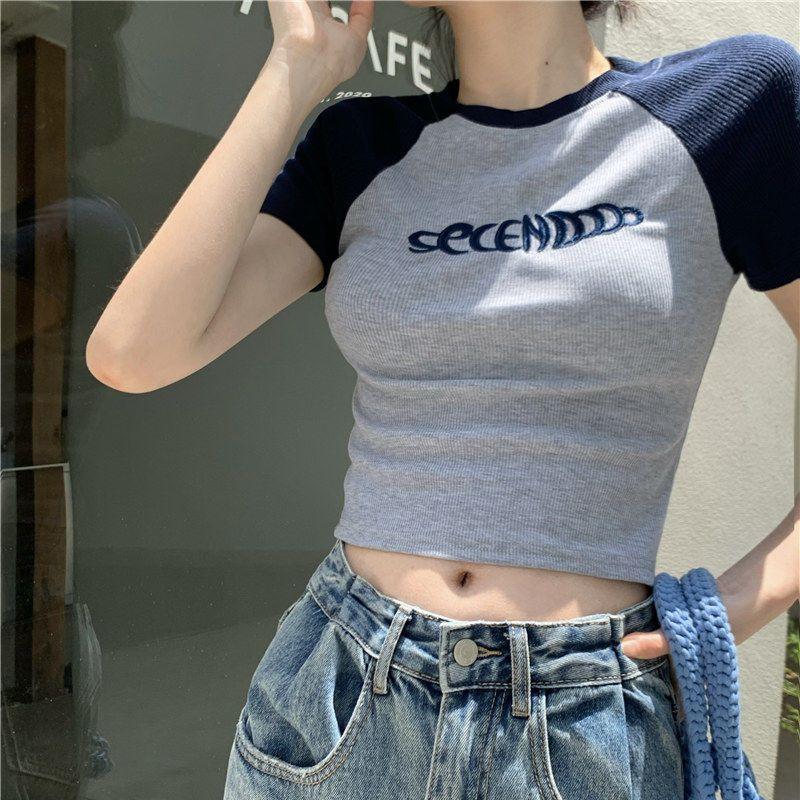 Тонкая летняя женская футболка Top Spice Girls с коротким рукавом