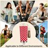 Red Heart Pattern Stainless Steel Insulated Coffee Tumbler Double Walled Vacuum Thermal Cup Leakproof Travel Mug for Hot and Cold Drinks Gift