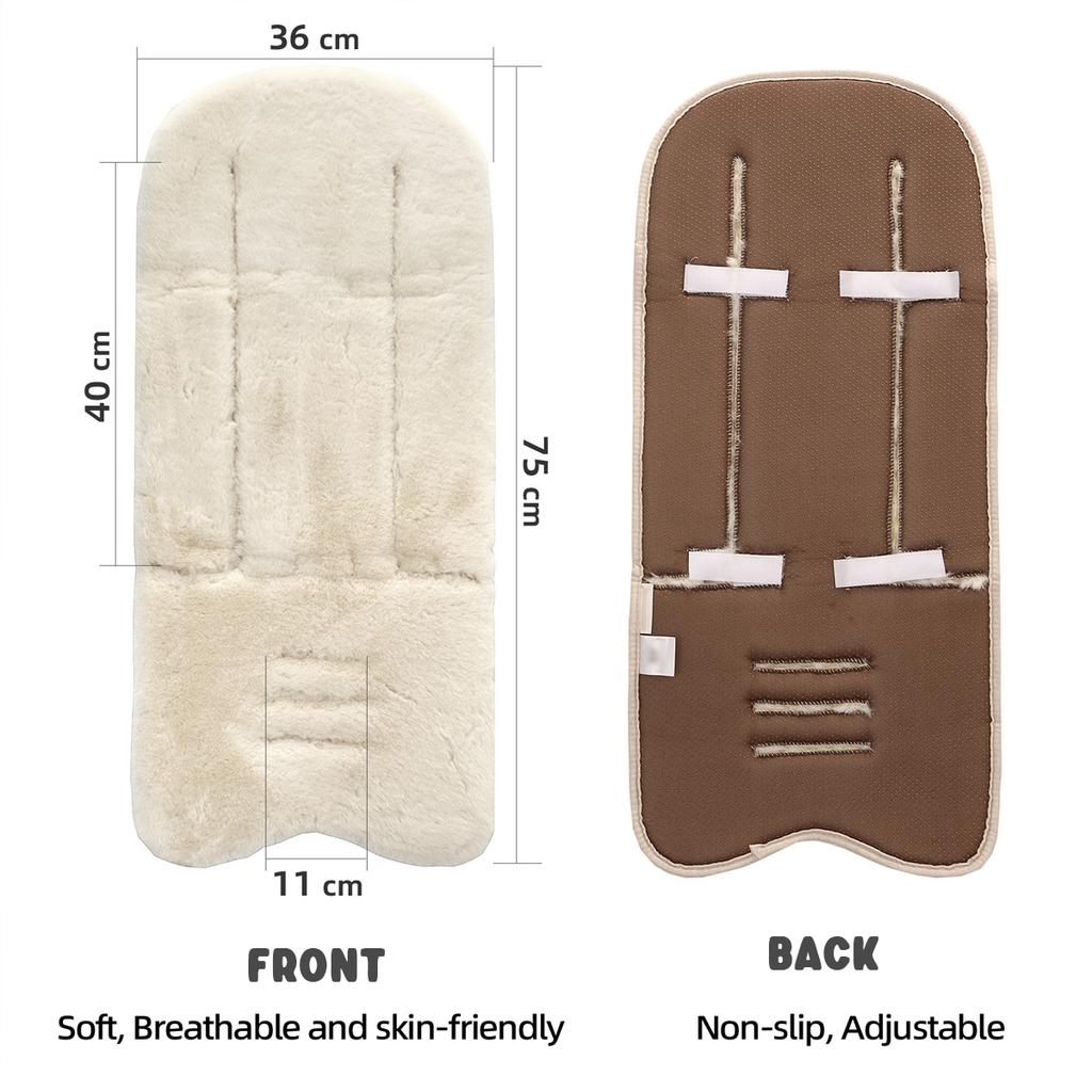 Удобный коврик для детской коляски, зимняя мягкая универсальная подушка для сиденья, коврик для сиденья детской коляски, подушка для детской коляски