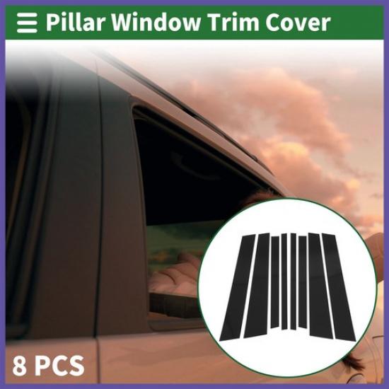 8 Pcs Door Pillar Window Trim for BMW X3 2003-2010 Black New