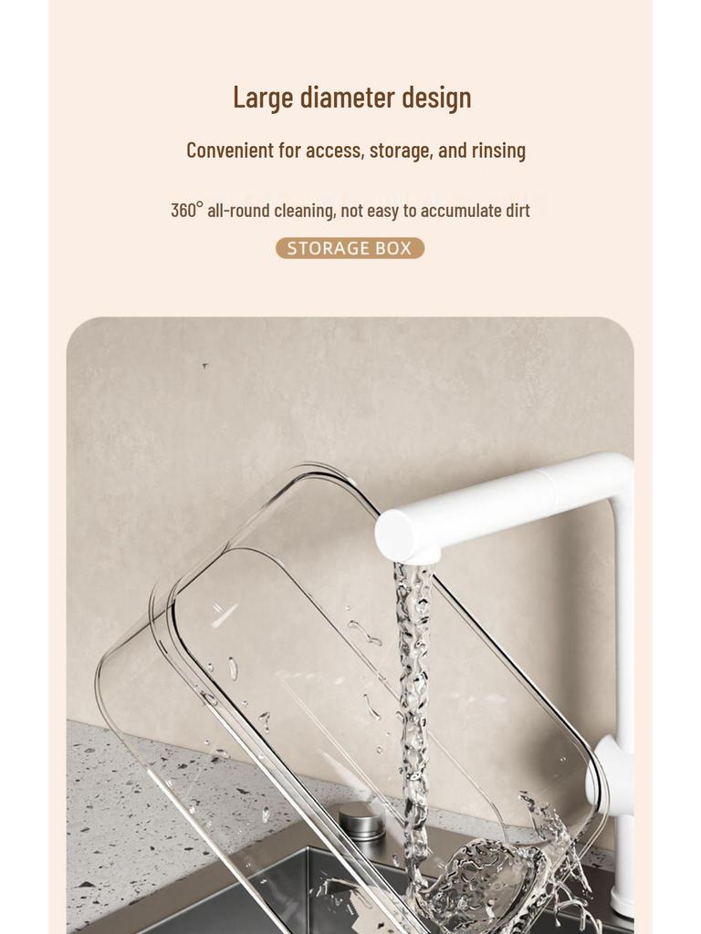 Прозрачный контейнер для хранения продуктов большого объема, пищевой, для холодильника и морозильной камеры