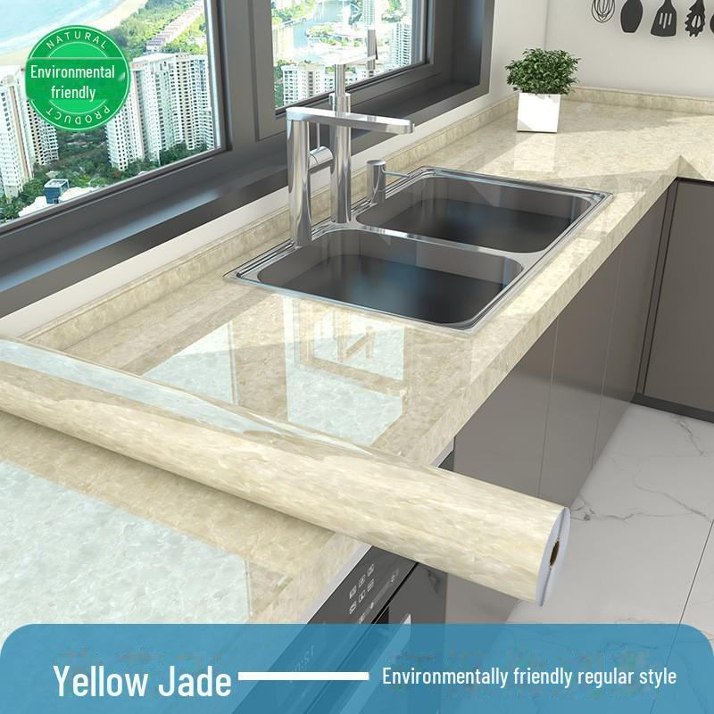 Мраморная антимасляная высокотемпературная самоклеящаяся наклейка для кухонной столешницы