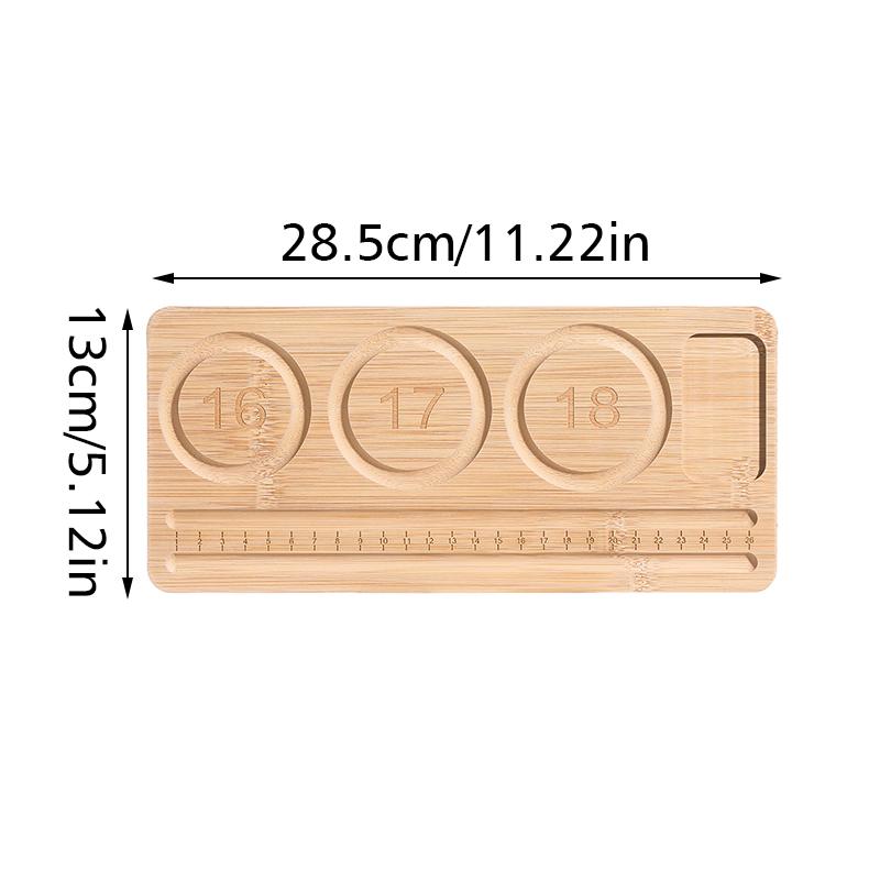 Wooden Bead Board Creative Display Bracelets DIY Ornament Jewelry Plate Compartments Storage Tray Grooves Sundries Accessories