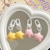 Chubby Chubby Milk Yellow Star Keychain Pentagram Yellow Pink Stars Keychain   Birthday Gifts