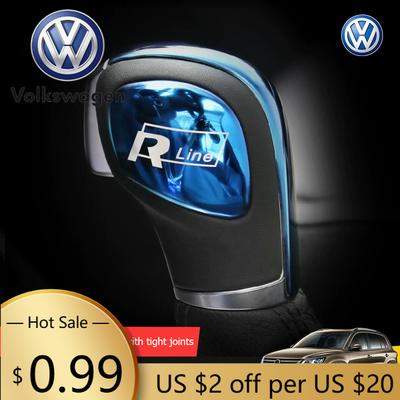 Для VOLKSWAGEN VW Автомобильная Ручка Переключения Передач Накладка Стикер Для Volkswagen VW Golf Polo Tiguan Passat Touareg Magotan T